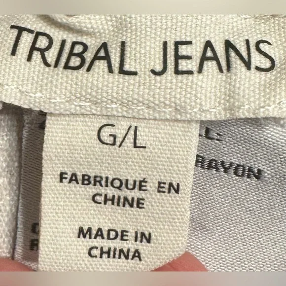 Tribal Purple Stripe Linen Pant - Picture 4 of 6